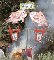とんど焼き写真